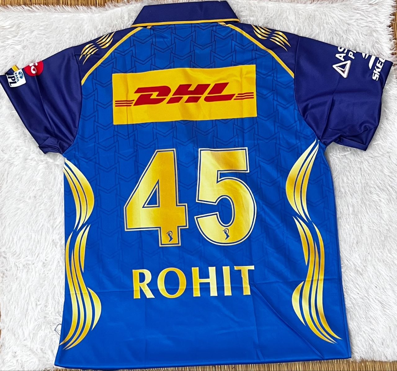 Rohit Mumbai Indians Jersey (ROHIT #45) Back Jersey